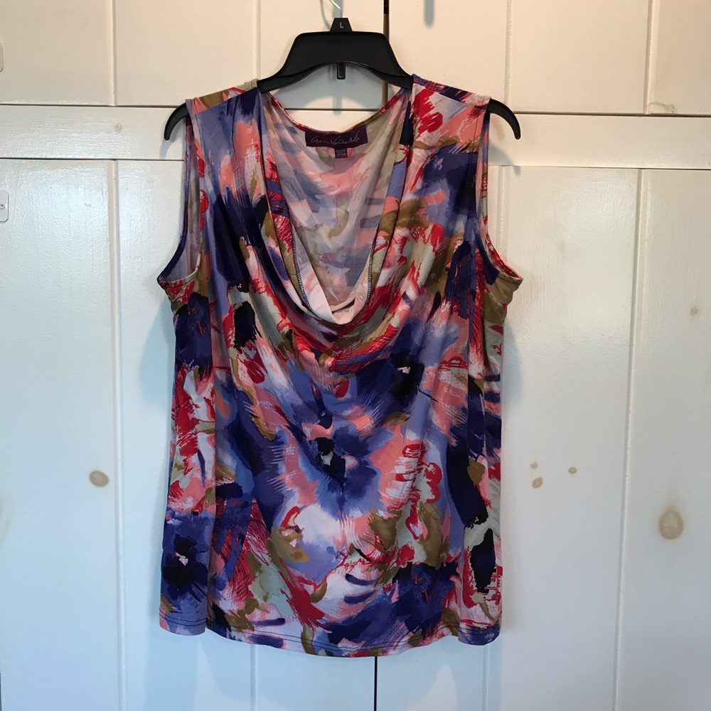 Gloria Vanderbilt Floral Design Blouse